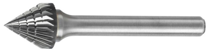 KCT Tungsten Carbide Rotary Burrs - 60° Countersink Cone Shape - SJ